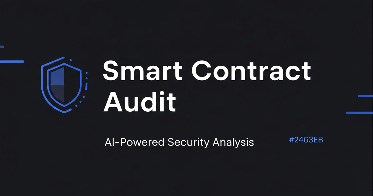 Smart Contract Audit | AI Security Analysis
